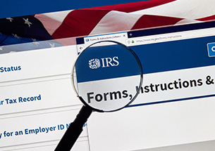 IRS USA Government home page